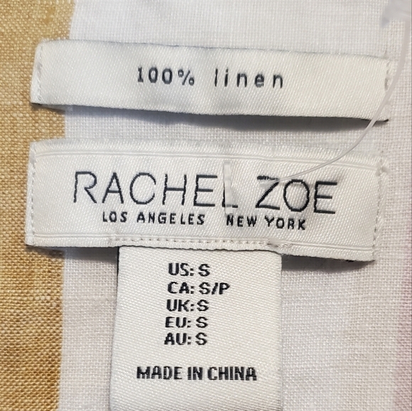 Rachel Zoe Small Linen Button Up - Picture 5 of 5